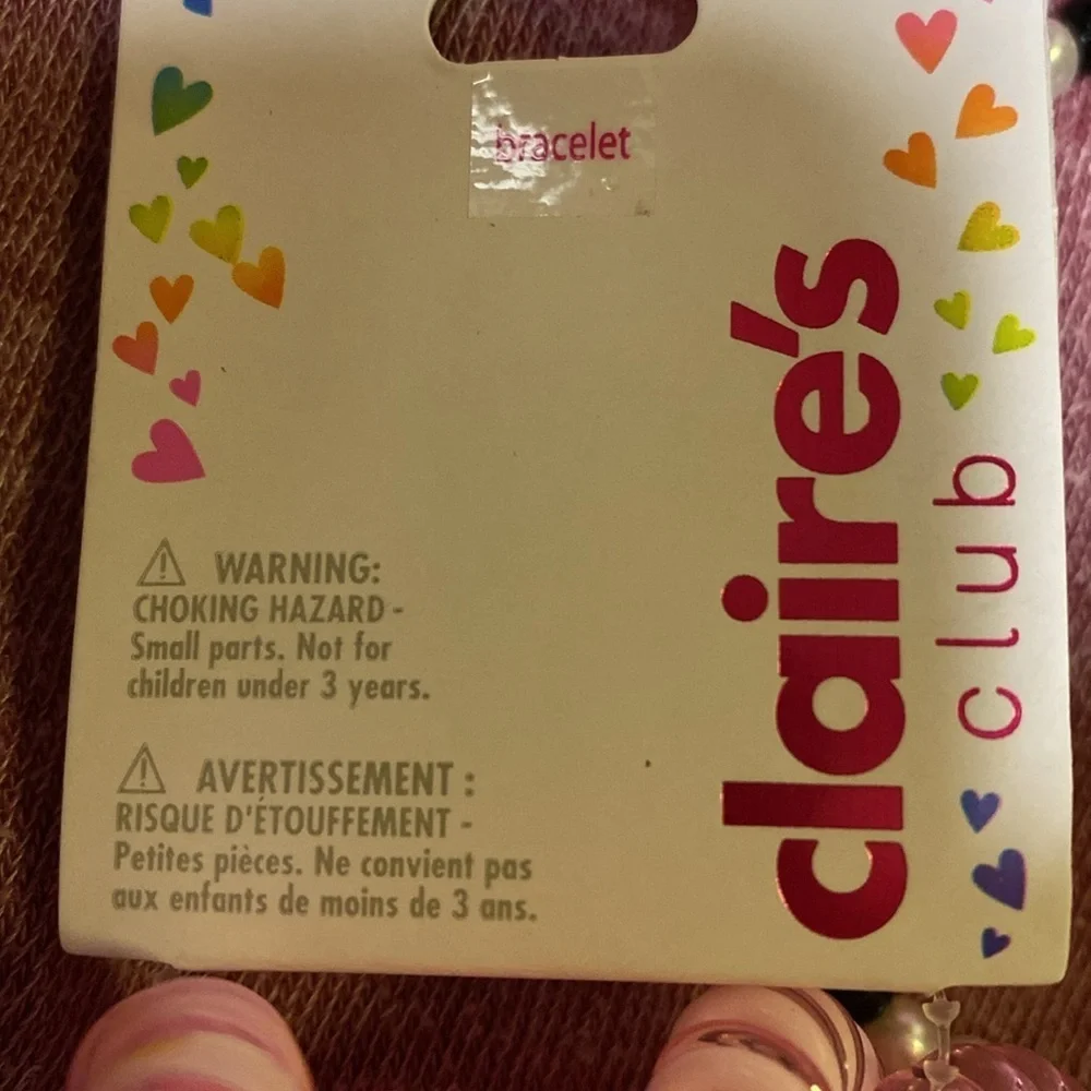 Girls Claire’s Bracelet & Choker Bundle NWT Panda Bunnies